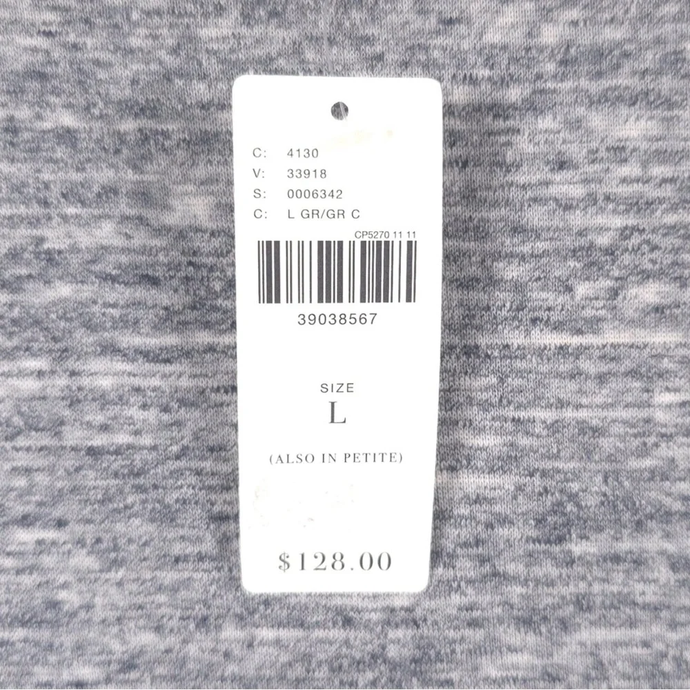 NWT Anthropologie MAEVE Riley Heathered Wrap Tie‎ Waist Soft Mini Dress LARGE
